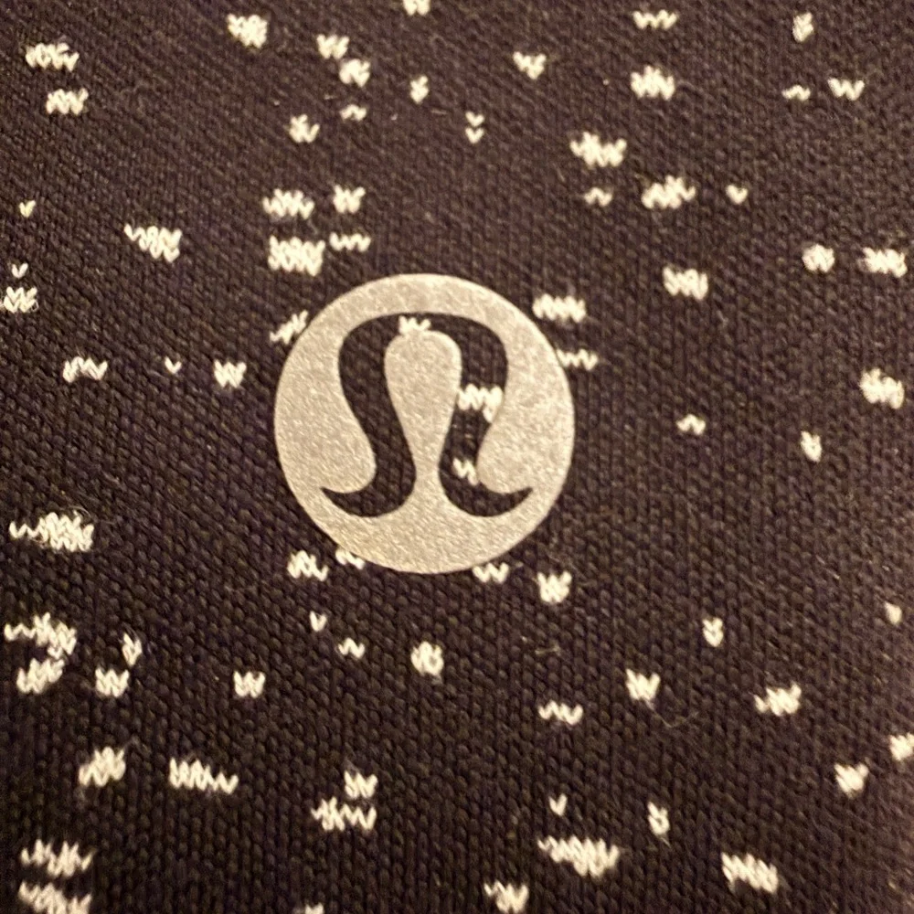 Lululemon Black White Speckled Leggings Size Appx 4 - Picture 7 of 7
